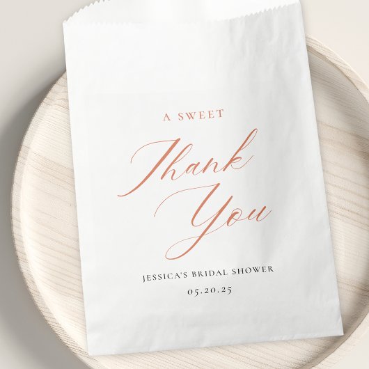 Elegante Citrus Floral Brautparty Süßigkeiten Geschenktütchen