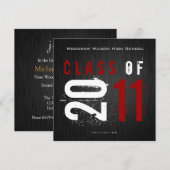 Elegante Class of 2011 Abschluss Einladung (Vorne/Hinten)