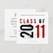 Elegante Class of 2011 Abschluss Einladung (Vorne/Hinten)