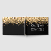 Elegante "Class of" Graduation Party Gold Lights Gästebuch (Voll)