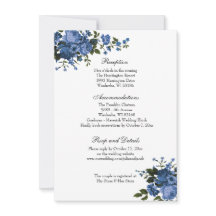 Elegante Classic Blue Rose Hochzeitsempfang