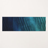 Elegante Classic Blue Waves in Wasserfarbe Yogamatte (Vorderseite (Horizontal))