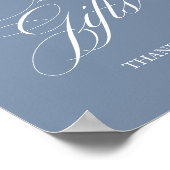 Elegante Classic Calligrafy Cards und Geschenke-Ze Poster (Ecke)