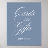 Elegante Classic Calligrafy Cards und Geschenke-Ze Poster (Vorne)