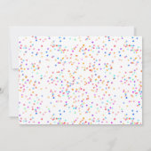 Elegante Classic Chic Rainbow Confetti Wedding Save The Date (Rückseite)