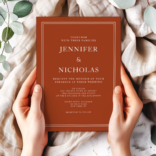 Elegante Classic Einladung