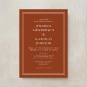 Elegante Classic Einladung