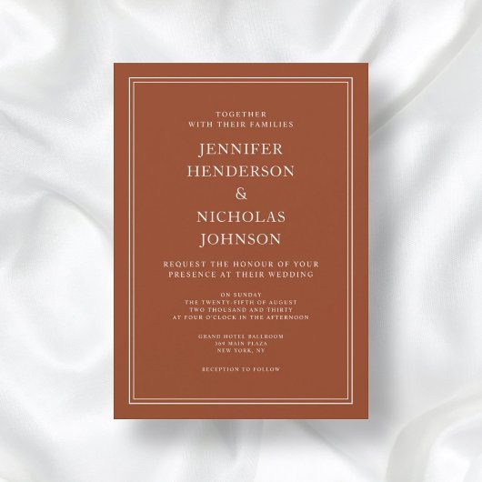 Elegante Classic Einladung