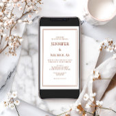 Elegante Classic Einladung