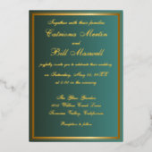 Elegante Classic Golden Foil Einladung (Vorderseite)