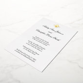 Elegante Classic Golden Foil Einladung (Gedreht)