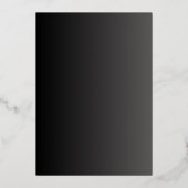 Elegante Classic Golden Foil Einladung (Rückseite)