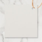 Elegante Classic Golden Monogram Wedding Vielen Da Geschenkanhänger (Rückseite)