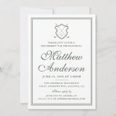 Elegante Classic Golf Retirement Party Einladung (Vorderseite)