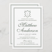Elegante Classic Golf Retirement Party Einladung (Vorne/Hinten)