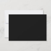 Elegante Classic Minimalistisch Wedding RSVP Card (Rückseite)