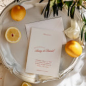 Elegante Classic Red & Deep Blue Wedding Einladung