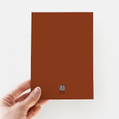 Elegante Classic Terracotta Hochzeit Gold Folieneinladung