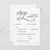 Elegante Classic UAWG (Response) Einschließkarte Begleitkarte (Vorne/Hinten)