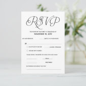 Elegante Classic UAWG (Response) Einschließkarte Begleitkarte (Stehend Vorderseite)