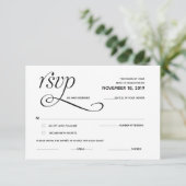 Elegante Classic UAWG (Response) Einschließkarte Begleitkarte (Stehend Vorderseite)