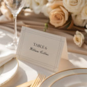 Elegante Classic Vintage Wedding Platzkarte Tischnummer