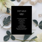 Elegante Classic Wedding Details - Eintrittskarte Einladung