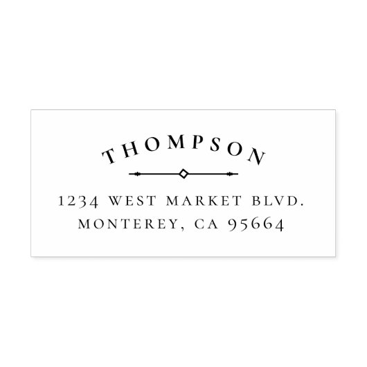 Elegante Classy Family geben benutzerdefinierte Ad Gummistempel (Prägung)