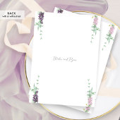 Elegante Classy Lilac Lila, rosa Monogramm Hochzei Einladung