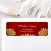 Elegante Classy Red Gold Lotus Indian Wedding (Insitu)