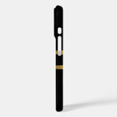 Elegante Classy Royal King Gold Black Crown 3 Case-Mate iPhone Hülle (Rückseite / Links)