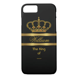 Elegante Classy Royal King Gold Black Crown 3 Case-Mate iPhone Hülle