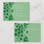 Elegante Clover Business Card - Visitenkarte (Vorne/Hinten)