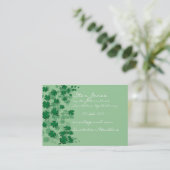 Elegante Clover Business Card - Visitenkarte (Stehend Vorderseite)