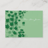 Elegante Clover Business Card - Visitenkarte (Rückseite)