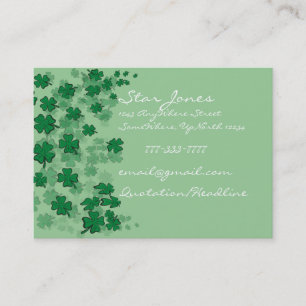Elegante Clover Business Card - Visitenkarte