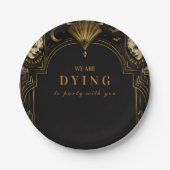 Elegante Clown-Halloween-Party Pappteller (Vorderseite)
