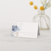 Elegante Coastal Beach Hochzeit Platzkarte (Vorderseite)