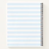 Elegante Coastal Monogram Hochzeitsplanung Notizblock (Rückseite)