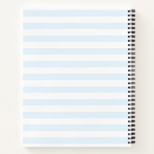 Elegante Coastal Monogram Hochzeitsplanung Notizblock (Rückseite)