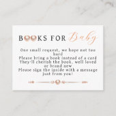 Elegante Coastal Pearl Baby Shower Books for Baby Begleitkarte (Vorderseite)