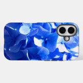Elegante Cobalt Blau Blütenblütenblüte elegante Hy Case-Mate iPhone Hülle (Rückseite (Horizontal))