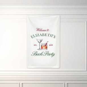 Elegante Cocktails Green & Red Girl's Club Banner