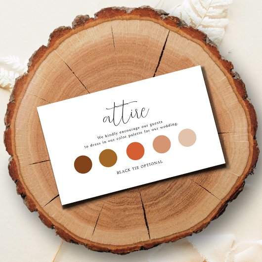 Elegante Code-Karte für das Hochzeitskleid Begleitkarte