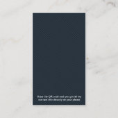 Elegante Code-Visitenkarte-Schablone des Visitenkarte (Rückseite)