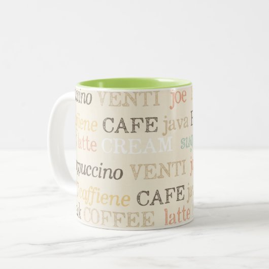 Elegante Coffee Bistro Tasse (Vorderseite Links)