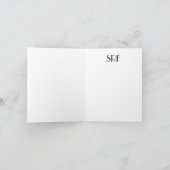 Elegante Coffee Stationery Note Card Dankeskarte (Innenseite)