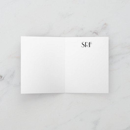 Elegante Coffee Stationery Note Card Dankeskarte (Innenseite)