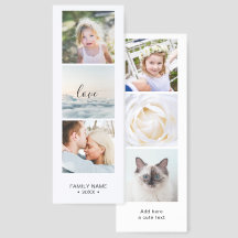 Elegante Collage | 6 personalisierte Fotos und Tex