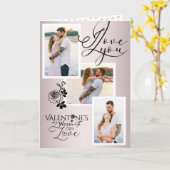 Elegante Collage für den Valentinstag Karte (Gelbe Blume)